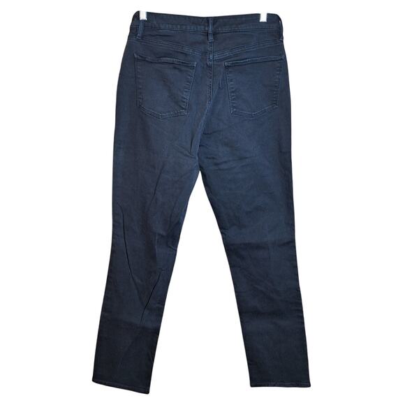 Talbots Women 6 Long Black Denim 5 Pocket Flawless Stretch Straight Denim Jean - Picture 2 of 5